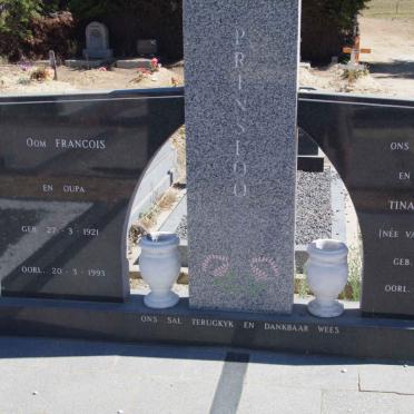 PRINSLOO Francois 1921-1993 :: van der MERWE Tina Jooste 1912-1992