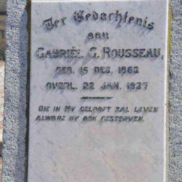 ROUSSEAU Gabriel G. 1862-1927