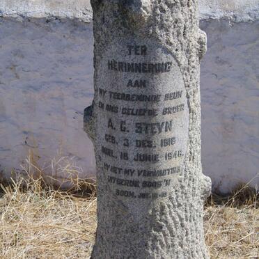 STEYN A.G. 1918-1946