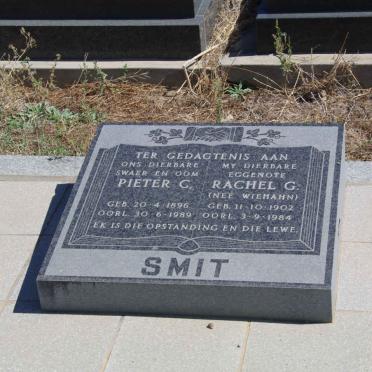 SMIT Pieter C. 1896-1989 &amp; Rachel G. WIEHAHN 1902-1984