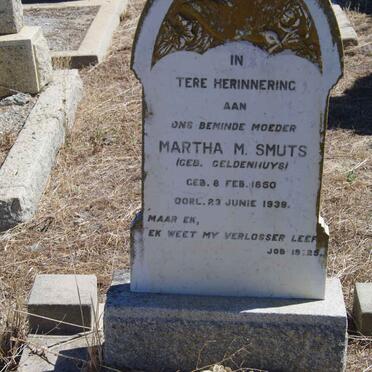 SMUTS Martha M. nee GELDENHUYS 1850-1939