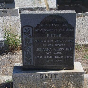 SMIT Pieter 1880-1960 &amp; Johanna Christina MANS 1886-1966