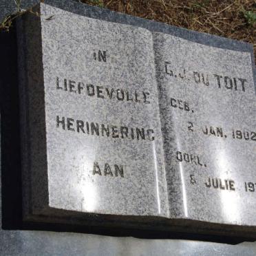 TOIT G.J., du 1902-1971