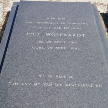WOLFAARDT Piet 1913-1982