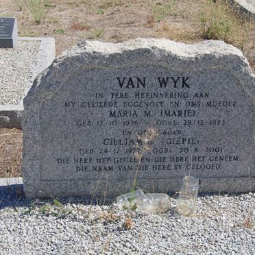 WYK Gilliam, van -2001 &amp; Maria M. 1936-1983