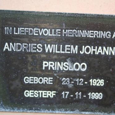 PRINSLOO Andries Willem Johannes 1926-1999