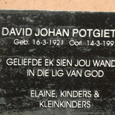 POTGIETER  David Johan 1921-1997