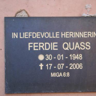 QUASS Ferdie 1948-2006