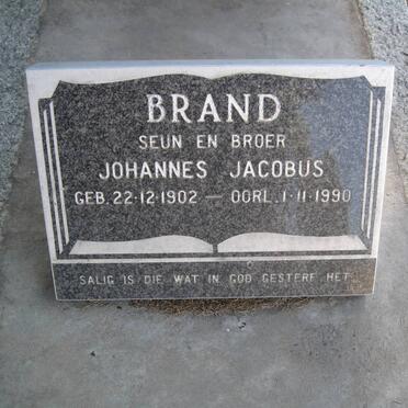 BRAND Johannes Jacobus 1902-1990 :: BRAND Elizabeth Johanna 1875-1960 