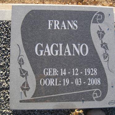 GAGIANO Frans 1928-2008