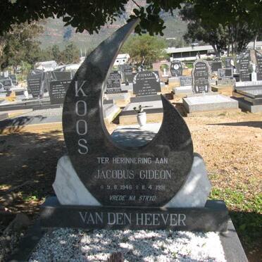 HEEVER Jacobus Gideon, van den 1946-1991