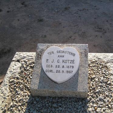 KOTZE E.J.C. 1879-1957