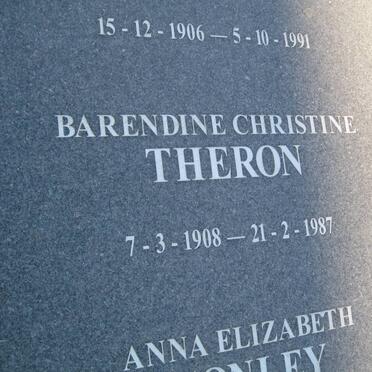 THERON Barendine Christine 1908-1987