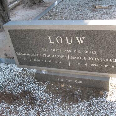 LOUW Hendrik Jacobus Johannes 1886-1964 &amp; Maatje Johanna Elizabeth 1894-1968
