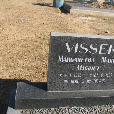 VISSER Margaretha Maria 1903-1997