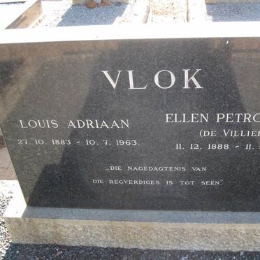 VLOK Louis Adriaan 1883-1963 &amp; Ellen Petronella DE VILLIERS 1888-1990