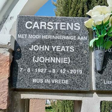 CARSTENS John Yeats 1927-2019