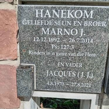 HANEKOM Jacques 1970-2021 :: HANEKOM Marno J. 1992-2014