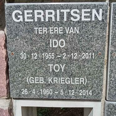 GERRITSON Ido 1955-2011 &amp; Toy KRIEGLER 1960-2014