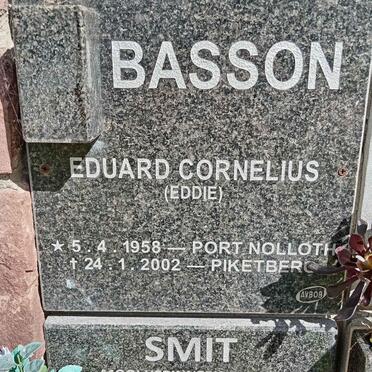 BASSON Eduard Cornelius 1958-2002
