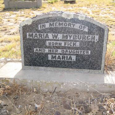 MYBURGH Maria W. nee FICK :: MYBURGH Maria