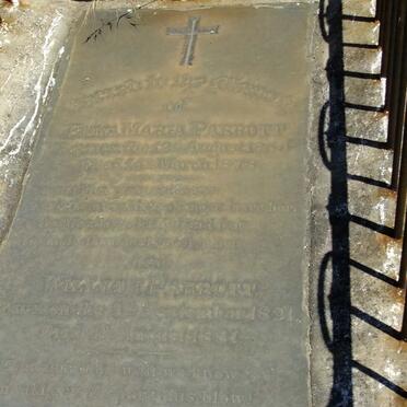 PARROTT William 1821-1881 :: PARROTT Emma Maria 1854-1878