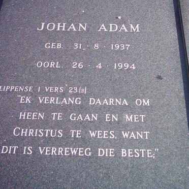 NEETHLING Johan Adam 1937-1994