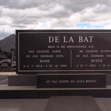 BAT Danie, de la 1904-1988 &amp; Bessie 1909-1982