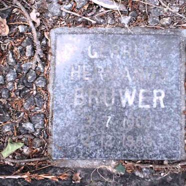 BRUWER Gerrit Hermanus 1903-1983