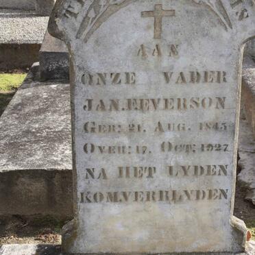 EVERSON Jan F. 1845-1927