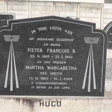 HUGO Pieter Francois 1885-1962 &amp; Martha Margaretha SMITH 1907-2005