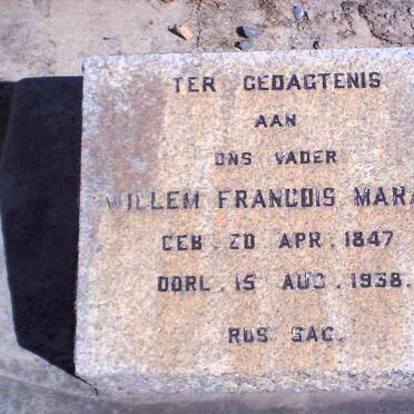 MARAIS Willem Francois 1847-1938