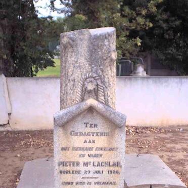 McLACHLAN Pieter -1926