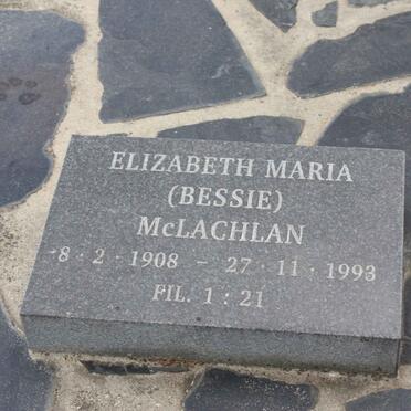 Mc LACHLAN Elizabeth Maria 1908-1993