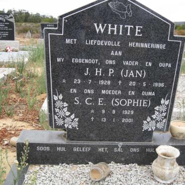 WHITE J.H.P 1928-1996 &amp; S.C.E 1929-2001