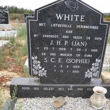 WHITE J.H.P 1928-1996 &amp; S.C.E 1929-2001