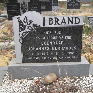BRAND Coenraad Johannes Gerhardus 1910-1982