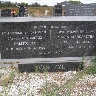 ZYL Jasper Gerhardus Christoffel, van 1895-1975 &amp; Maria Margaretha ENGELBRECHT 1896-1976