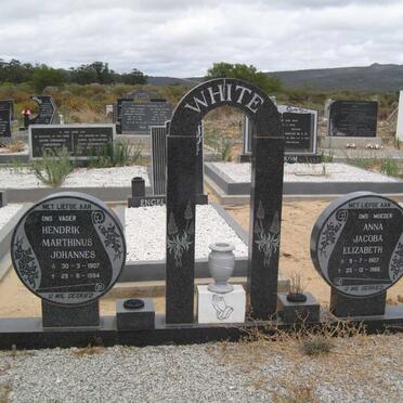WHITE Hendrik Marthinus Johannes 1907-1994 &amp; Ann Jacoba Elizabeth 1907-1986
