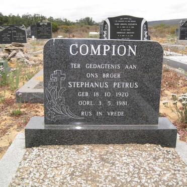 COMPION Stephanus Petrus 1920-1981