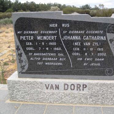 DORP Pieter Meindert, van 1900-1960 &amp; Johanna Catharina VAN ZYL 1915-2002