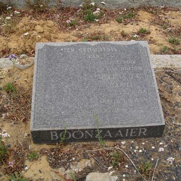 BOONZAAIER Helena J.C. 1902-1969