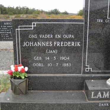 LAMBRECHTS Johannes Frederik 1904-1983