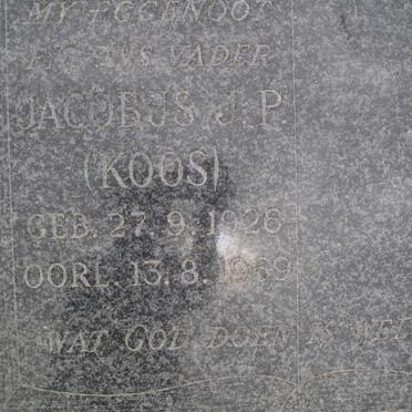 BOONZAAIER Jacobus J.P. 1926-1969