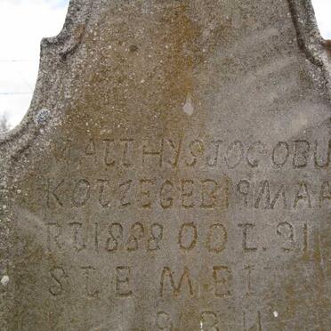 KOTZE Matthys Jocobus 1888-1934