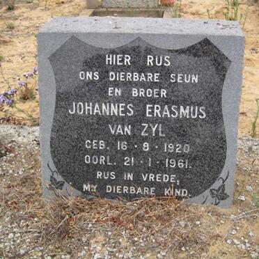 ZYL Johannes Erasmus, van 1920-1961