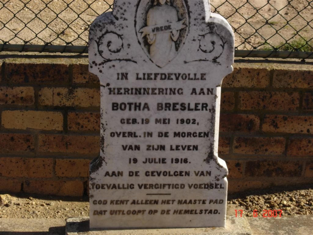 BRESLER Botha 1902-1916