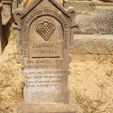 WALTERS Josina J. 1916-1918