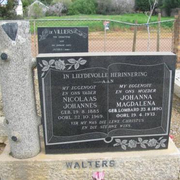 WALTERS Nicolaas Johannes 1885-1969 &amp; Johanna Magdalena LOMBARD 1890-1973