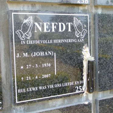 NEFDT J.M. 1936-2007